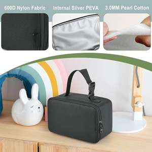 กระเป๋าเก็บของทนทานสำหรับอุปกรณ์ดูดเสมหะ กระเป๋าพกพาสำหรับชุดไลฟ์วัคพร้อมสายคล้องมือปรับได้ - Product Image 2