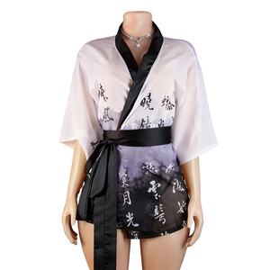 Nuisette sexy de style kimono japonais, inspirée de la poésie classique et de la peinture à l'encre, allure nationale séduisante - Product Image 1