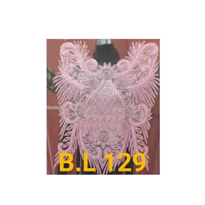 Лидер продаж, вышитая вручную бисером, Женская Деловая блузка, доступная разноцветная от индийского поставщика