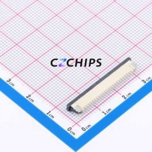 FPC-1.0AS-24PWCR-H25 FFC/FPC Connector SMD,P=1mm,Horizontal Mount Connector Drawer Type Top Contact 24P 1mm - Product Image 2