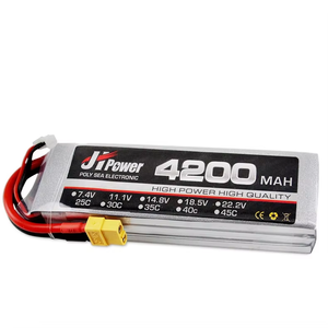 Jhlipo במפעל ישיר <span class=keywords><strong>7.4v</strong></span> 2s 4200mah 35c rc rc <span class=keywords><strong>lipo</strong></span> חבילה ליתיום יון עבור rc מטוס רכב סירה מודל סיטונאי מחיר - Product Image 1