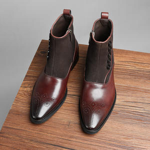 Zapatos Oxford de Cuero Genuino de Alta Calidad para Hombre, Formales de Negocios, Punta Cerrada, con Cordones, Estilo Británico, Transpirables - Product Image 4