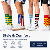 Chaussettes de sport OEM à motif rayé jacquard, respirantes, extensibles, écologiques, séchage rapide, Spandex/Nylon/Coton, pour matchs de football
