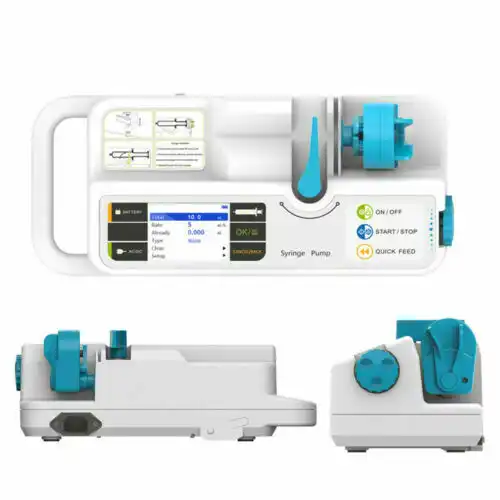 RTS CONTEC Pompa Suntik SP950 untuk Penggunaan Medis Pompa Infus Baterai Isi Ulang Pompa Injeksi Layar Besar