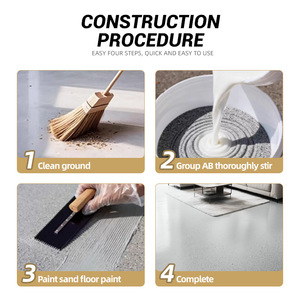 Peinture époxy pour sols en sable coloré, résistante à l'usure, antidérapante et autolissante pour carrelage céramique et sols en ciment domestiques - Product Image 3