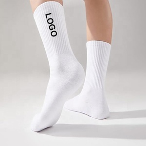 <span class=keywords><strong>Calcetines</strong></span> Deportivos Casuales Personalizados Unisex, <span class=keywords><strong>Calcetines</strong></span> de Algodón Transpirables de <span class=keywords><strong>Punto</strong></span>, Diseño Personalizado, <span class=keywords><strong>Calcetines</strong></span> Blancos de Tubo Medio - Product Image 3