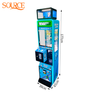 Machine à griffes LED personnalisée SOURCE Commercial Cool Treasure, nouveau design, jeu d'arcade à grue, distributeur de jouets et cadeaux pour centre commercial