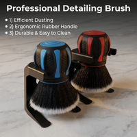 Brosse de nettoyage intérieur de voiture ultra douce, outil de nettoyage de la poussière à poils en microfibre anti-rayures pour tableau de bord, aérateur et cuir de voiture