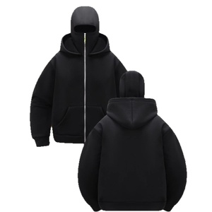 <span class=keywords><strong>Felpa</strong></span> con Cappuccio da <span class=keywords><strong>Uomo</strong></span> con Zip, Nuova Moda Primavera 2025, Stile Streetwear, 250g, Doppio Cappuccio, in Poliestere, Vestibilità Ampia - Product Image 5
