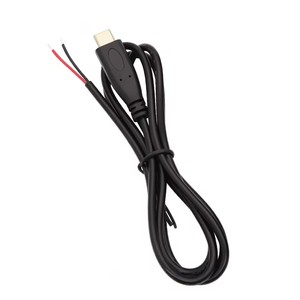 Cable de alimentación USB C a 2 pines con extremo abierto de 0.25/1M, conector de cargador tipo C macho, cable pigtail 22AWG para reparación y bricolaje - Product Image 4