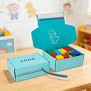 Premium Recyclable Custom Zipper Shipping Boxes Four-Color Tape-Free Kraft Corrugated Mailers for Gift Packaging Delivery - Product Image 2
