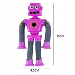 Jouet robot télescopique amusant à ventouse, anti-stress, puzzle avec animaux, combo déroutant, cadeau pour enfant - Product Image 5