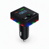 Chargeur de voiture Bluetooth, lecteur de musique MP3 Bluetooth pour voiture, transmetteur FM mains libres, chargeur de téléphone double USB