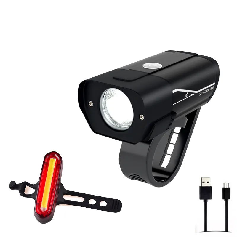 Amazon Hot Selling USB Rechargeable Bike Front And Back Lights Cycling Safety Warning Light Set For Adults Kids Women