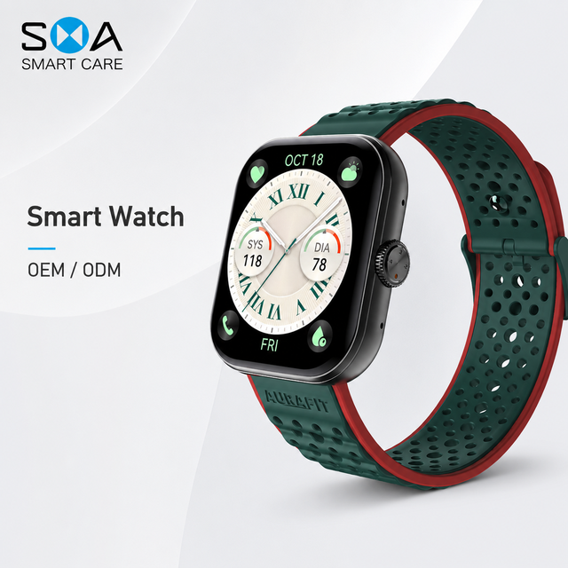 OEM ODM 1.96 Inch AMOLED Smart Watch  Calling 100+ Sports Modes Wireless Charging Custom Logo Fitness Tracker