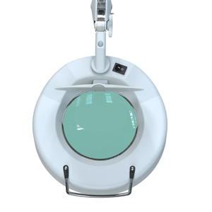 Custom 5" 3 or 5 or 8 Diopter 100V/120V/220V-240V 900Im 6500K Glass <b>Light</b> Nail Salon Magnifying Nail Lamp with Clamp - Product Image 4