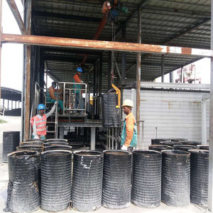 Bentuk kubus kontainer Memuat termal ketel minyak pemanas Drum Bitumen Melter - Product Image 5