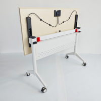 Bureau d'ordinateur pliable moderne en métal pour usage domestique/bureau, qualité commerciale, modèle QINGSHUAI QS-X50, vente en gros