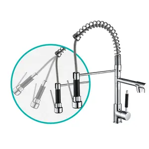 Factory Direct Kitchen Washing Faucet Wholesale Pull Down Multi-Functional Cleaning Faucet