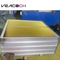 Condensador de Aire Enfriado con Tubos de Acero Inoxidable y Aletas de Aluminio, Evaporador Eficiente para Sistemas de Refrigeración de Agua Caliente