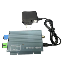 1550nm FTTH CATV Receptor óptico activo Nodo mini receptor óptico con WDM, conector para red 10GXPON