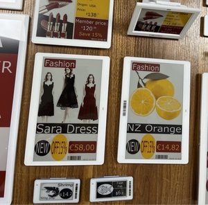 Nuevo diseño de etiqueta de precio digital de 7.5 pulgadas con reemplazo automático, etiqueta electrónica ESL para estantes de tiendas minoristas. - Product Image 1