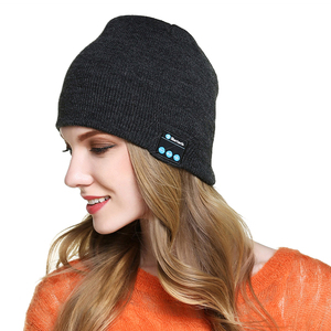 Chapeau d'hiver unisexe d'extérieur de haute qualité sans fil <span class=keywords><strong>bluetooth</strong></span> Beanie Earphone Music Beanie Hat pour femme Vente en gros - Product Image 3