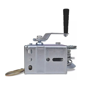 Manual Winch Hand Crank Steel Wire Rope 600 Lb Capacity Grab Hook Trailer <b>Yacht</b> Use - Product Image 2