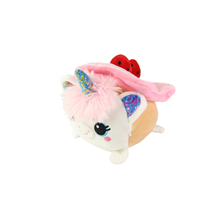 Coussin en peluche licorne fraise rose de 8 pouces et canapé, cadeau d'anniversaire moderne, NYFY-1215, livraison gratuite - Product Image 1