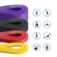 Juego de bandas de bucle para ejercicio de larga resistencia con logotipo personalizado para gimnasio en casa