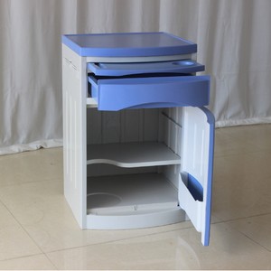 Mesa de Noche de Plástico ABS GH1202 con Cajón y Puerta para Uso en Habitaciones de Hospital - Product Image 3
