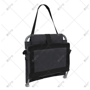 Silla Plegable para Caza al Aire Libre, Taburete Portátil de Acero para Camping y Pesca, Diseño Rectangular Minimalista en Color Negro - Product Image 1