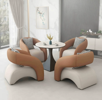 Ensemble de canapés ergonomiques en cuir PU moderne pour salon, chaise de salle à manger modulaire écologique, table basse, meubles de chambre à coucher