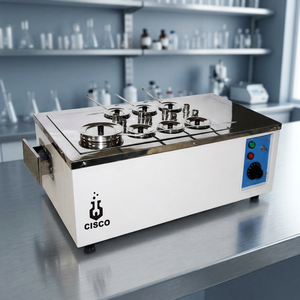 Bain-marie de laboratoire CISCO 6L en acier inoxydable avec 8 trous pour le chauffage et le contrôle de la température - Product Image 3