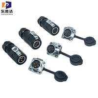 Connecteur d'alimentation aviation circulaire mâle M16 2-6 broches, prise GX16 IP67 pour boîtier de jonction