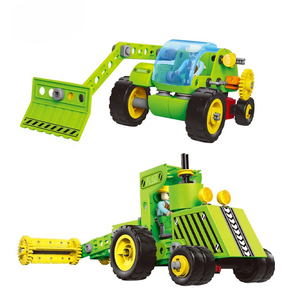 Assemblando i puzzle giocattolo per <span class=keywords><strong>bambini</strong></span> camion di costruzione della città 4 in1 veicoli diecast smontano i giocattoli per camion - Product Image 2