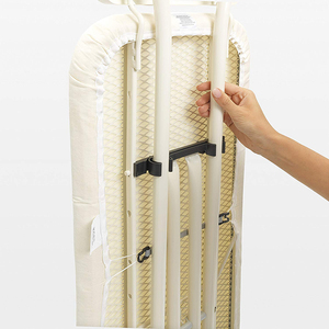 Mainstays <span class=keywords><strong>HTZ</strong></span> Leg Planche à repasser pliante Repose-fer Nouveau Style Grandes planches à repasser Fer à vapeur Plateau de rangement Mini armoire Salle de bain - Product Image 5