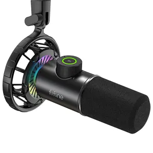 Fifine K658 Live-Streaming-Mikrofon Profession elles dynamisches Mikrofon RGB-Gaming-Mikrofon