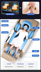 Silla de Gravedad Cero 8D de Cuero de Lujo con Programas Automáticos, Nuevo Diseño, Repuestos Gratuitos - Product Image 6