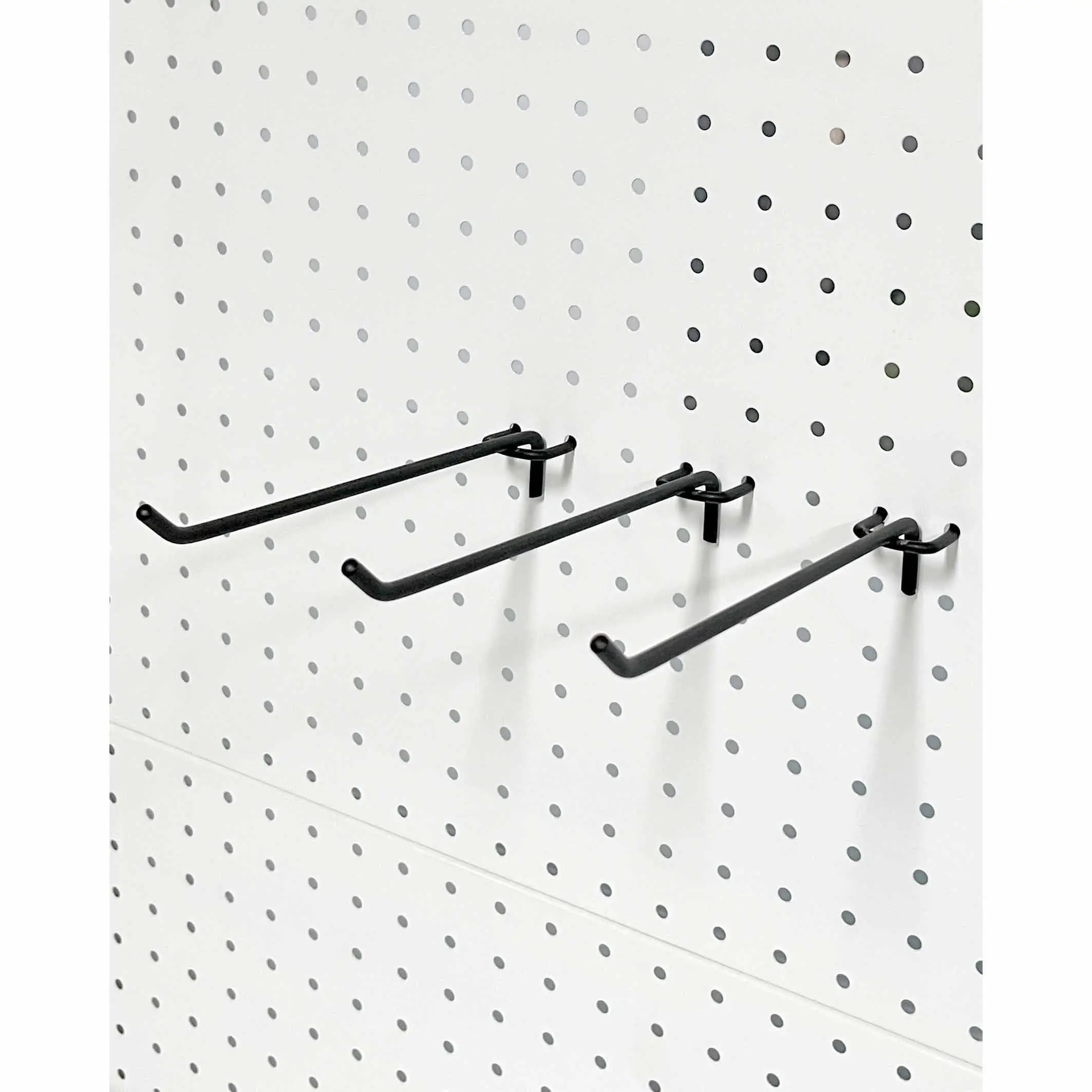 Hardware Tool Store Peg Board Display Hook Retail Shop accessori in metallo Hanging Black Pegboard Hooks