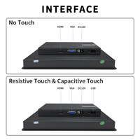 Écran tactile capacitif/résistif mural intégré IPS 10,4 pouces 1024*768 4:3, moniteur LCD VGA pas cher