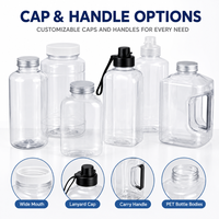 Bouteille d'eau minérale en PET grande capacité 235ml-3000ml, seau en plastique