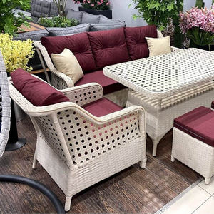 Furnitur taman, Set Sofa rotan PE dengan Sofa taman rotan dan meja rotan tahan air untuk Sofa teras furnitur luar ruangan - Product Image 4