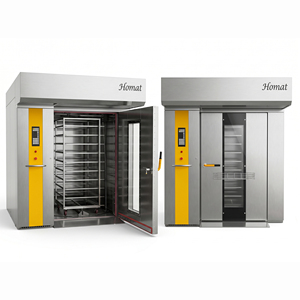 <span class=keywords><strong>Four</strong></span> à chariot rotatif automatique gaz/électrique à convection d'air chaud avec injection <span class=keywords><strong>de</strong></span> vapeur pour la production <span class=keywords><strong>de</strong></span> pain <span class=keywords><strong>et</strong></span> <span class=keywords><strong>de</strong></span> pâtisserie en boulangerie - Product Image 2