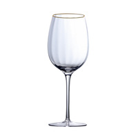 Verre à cocktail à martini côtelé vintage fait à la main en or clair et cristal de luxe pour champagne verres à eau sans pied pour Red Win
