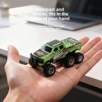 BJQ OEM 1:64 Modèle de camionnette électrique tout-terrain en métal moulé sous pression avec garage de stationnement et simulation six roues pour garçon
