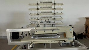 Máquina de Coser Industrial SENTENG 008-100048P/VPQ de 100 Agujas con Hilo Elástico para Fruncir y Coser Telas - Product Image 3