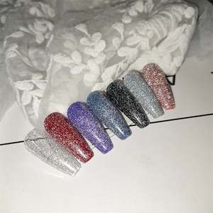 Hot Sale No Wipe UV Gel Diamond Top Coat Gel <strong>Polish</strong> With Shimmer <strong>Clear</strong> <strong>Glitter</strong> Top Gel in 5ML/10ML/15ML Bottle - Product Image 5