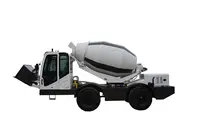 Kemei maxton — mélangeur de béton Diesel, outil à charge automatique, pour le béton, 4.0 m3 4x4, petit camion pour vente