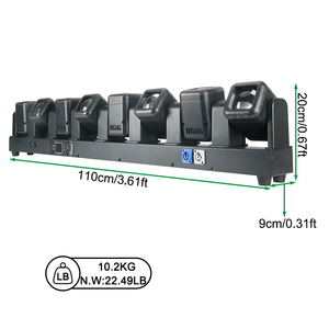 Igracelite 8 <span class=keywords><strong>Yeux</strong></span> 40W RGBW 4-en-1 Barre de lumière LED à tête mobile avec Zoom Wash Beam DMX512 RDM pour éclairage de scène Disco Club - Product Image 2